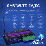 SM8-WLTE-EA外贸8路4G手机遥感 APP/WEB 热电偶PT100 SMS停电报警